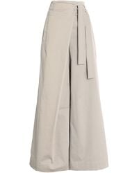 Alberta Ferretti - Pants Cotton, Elastane - Lyst