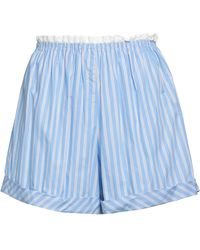 Sandro - Azure Shorts & Bermuda Shorts Cotton, Polyester, Elastane - Lyst