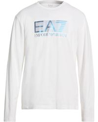 EA7 - T-Shirt Cotton, Elastane - Lyst