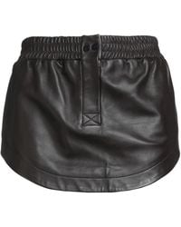 The Attico - Mini Skirt Lambskin - Lyst
