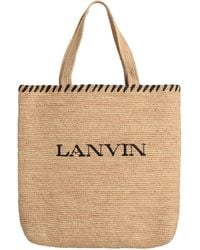Lanvin - Handbag Textile Fibers - Lyst
