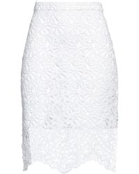 Burberry - Midi Skirt - Lyst