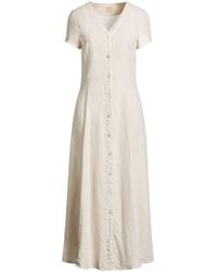120% Lino - Maxi Dress Linen - Lyst