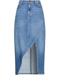 7 For All Mankind - Denim Skirt - Lyst