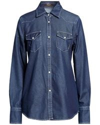 Moorer - Denim Shirt Cotton, Silk - Lyst