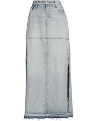 RE/DONE - Denim Skirt Organic Cotton - Lyst