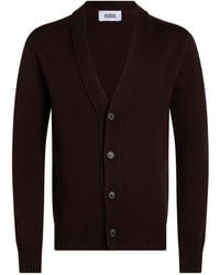 Alpha Studio - Chocolate Cardigan Merino Wool - Lyst