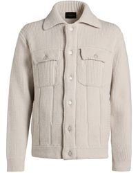 Roberto Collina - Cardigan Merino Wool, Cashmere - Lyst