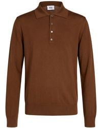 Alpha Studio - Polo Shirt Merino Wool - Lyst
