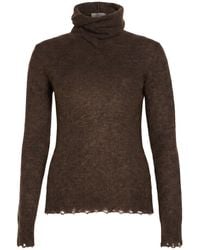 Giorgio Brato - Dark Turtleneck Alpaca Wool, Polyamide, Wool - Lyst