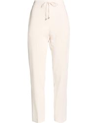 Patrizia Pepe - Ivory Pants Polyester, Viscose, Elastane - Lyst