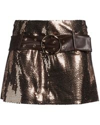 Babylon - Mini Skirt Polyester, Polyamide, Metallic Fiber, Elastane - Lyst