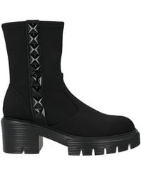 Jeannot - Ankle Boots Leather, Textile Fibers - Lyst