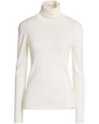 Herno - Cream Turtleneck Virgin Wool - Lyst