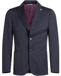 Manuel Ritz - Blazer Wool, Elastane - Lyst