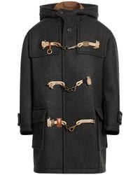 Kolor - Charcoal Coat Wool, Nylon - Lyst