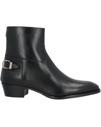 Celine Black Moon Boots With Zip In Leather for Men | Lyst