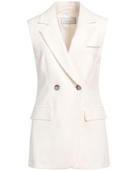 Peserico - Blazer Cotton, Linen, Polyamide, Elastane - Lyst