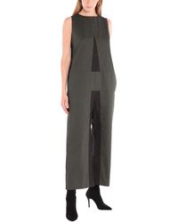Womens Jumpsuits and rompers MM6 by Maison Martin Margiela Jumpsuits and rompers Blue MM6 by Maison Martin Margiela Wool Halter Neck Jumpsuit in Black Black 
