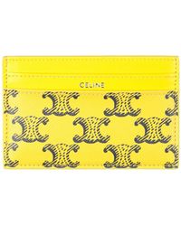 Celine - Cardholder Polyviscose, Cotton, Polyurethane - Lyst