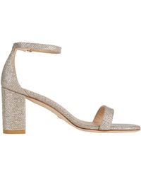 Stuart Weitzman - Sandals Textile Fibers - Lyst