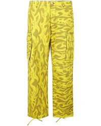ERL - Trousers > straight trousers - Lyst