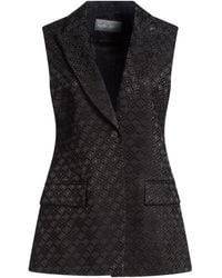 Alberta Ferretti - Blazer Viscose, Cotton, Elastane - Lyst