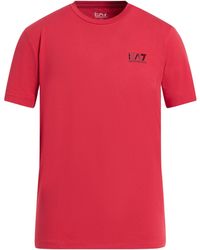 EA7 - T-Shirt Cotton, Elastane - Lyst
