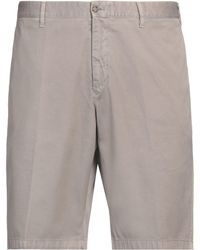 Fedeli - Khaki Shorts & Bermuda Shorts Cotton, Elastane - Lyst