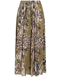MARYBLOOM - Military Maxi Skirt Cotton - Lyst