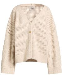 Aeron - Ivory Cardigan Cotton, Alpaca Wool, Merino Wool - Lyst