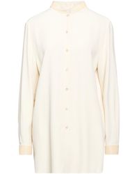 Agnona - Cream Shirt Viscose, Wool - Lyst