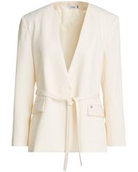 Please - Ivory Blazer Polyester, Viscose, Elastane - Lyst