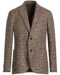 Lardini - Blazer Wool, Alpaca Wool, Polyamide, Silk, Linen - Lyst