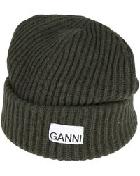 Ganni - Hat Wool, Recycled Wool, Recycled Polyamide - Lyst