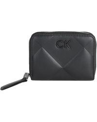 Calvin Klein - Re-Lock Quilt ZA Wallet CK Black - Lyst