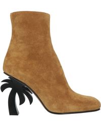 Palm Angels - Mustard Ankle Boots Leather - Lyst