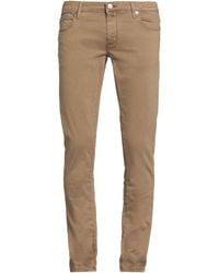 Jacob Cohen - Camel Pants Cotton, Lyocell, Elastane - Lyst