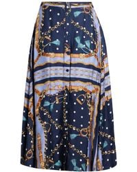 Maje - Midi Skirt Viscose - Lyst