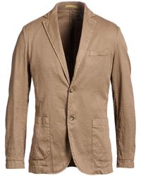 Cruna - Khaki Blazer Linen, Cotton, Elastane - Lyst