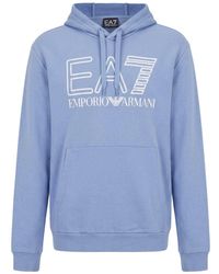 EA7 - Sky Sweatshirt Cotton, Elastane - Lyst