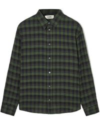 COS - Textured Checked Shirt - Lyst