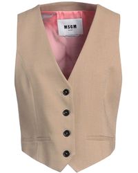 MSGM - Tailored Vest Viscose, Polyester, Elastane - Lyst