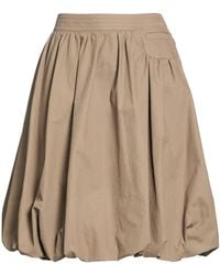 Low Classic - Khaki Midi Skirt Cotton, Polyester, Nylon - Lyst