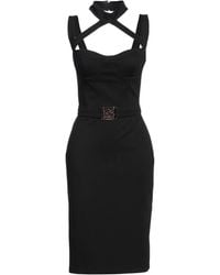Gaelle Paris - Midi Dress Viscose, Polyamide, Elastane - Lyst