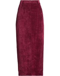 Dixie - Burgundy Maxi Skirt Polyester, Polyamide, Elastane - Lyst