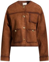 Sandro - Jacket Lambskin - Lyst