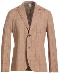 Bob - Camel Blazer Cotton, Polyester, Elastic Fibres - Lyst