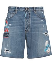 DSquared² - Denim Shorts - Lyst