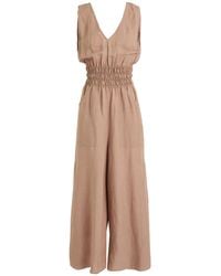 ALESSIA SANTI - Light Jumpsuit Viscose, Linen - Lyst